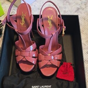 Saint Laurent Pink Women's Sandals